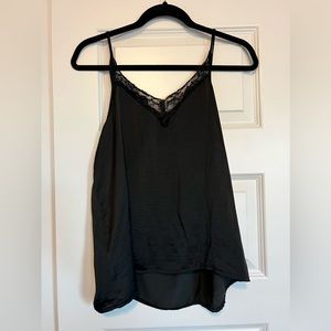 Black Lace Trim Camisole